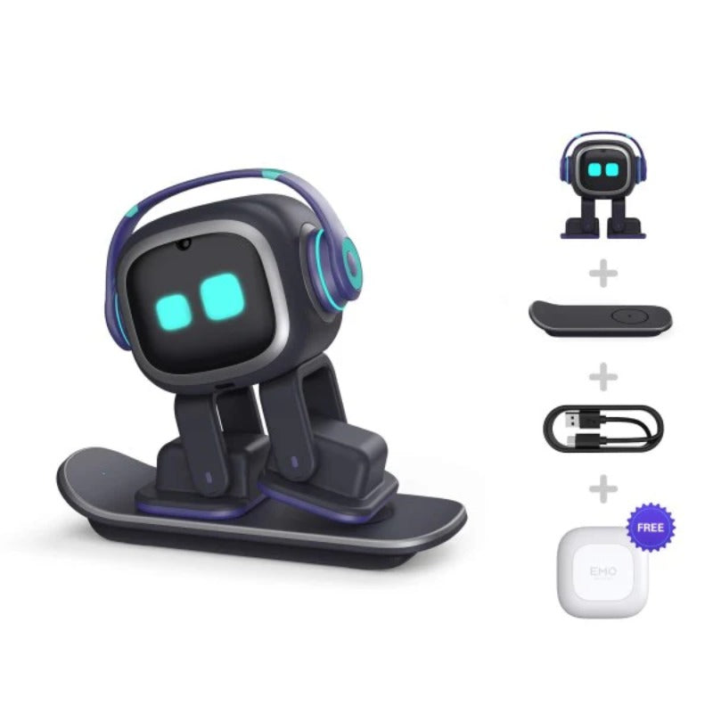 EMO robot  AI Desk Robot Companion - ChatGPT Enabled with Voice Commands & Dancing, Interactive AI Robot Pet with Personality, for Adults and Kids